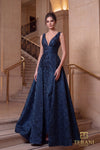 V-Neck Long Evening Dress - 262E7138