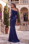 Off-Shoulder Long Evening Dress - 262E7149