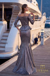 Off-Shoulder Long Evening Dress - 262E7149