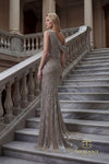 One-Shoulder Long Evening Sheath Gown - 262GL7514