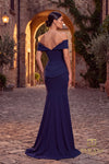 Off-Shoulder Long Mother of the Bride Dress - 262M7251