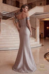 Off-Shoulder Long Mother of the Bride Dress - 262M7254