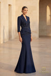 V-Neck Long Mother of the Bride Dress - 262M7263
