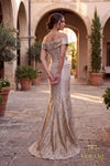 Off-Shoulder Long Mother of the Bride Dress - 262M7268