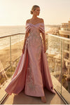 Off-Shoulder Long Mother of the Bride Dress - 262M7271