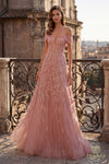 Off-Shoulder Long Mother of the Bride Dress - 262M7280