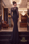 Round Neck Long Mother of the Bride Dress - 262M7293