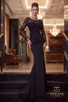 Round Neck Long Mother of the Bride Dress - 262M7293