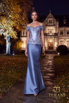 Off-Shoulder Long Two-Piece Mother of the Bride Set - 262M7297