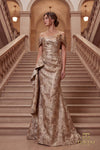 Off-Shoulder Long Mother of the Bride Dress - 262M7298