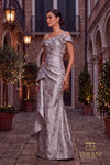 Off-Shoulder Long Mother of the Bride Dress - 262M7298