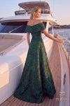 Off-Shoulder Long Mother of the Bride Dress - 262M7299