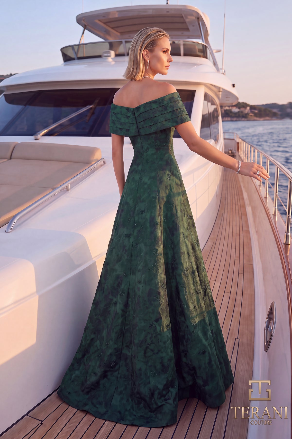 Off-Shoulder Long Mother of the Bride Dress - 262M7299