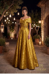 Off-Shoulder Long Mother of the Bride Dress - 262M7299