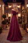 Off-Shoulder Long Mother of the Bride Dress - 262M7299