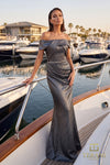 Off-Shoulder Long Mother of the Bride Dress - 262M7302