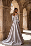 Off-Shoulder Long Mother of the Bride Sheath Dress - 262M7315