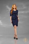 Assymetric jersey bodycon Dress - J4648