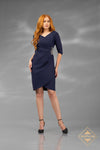 Assymetric jersey bodycon Dress - J4648