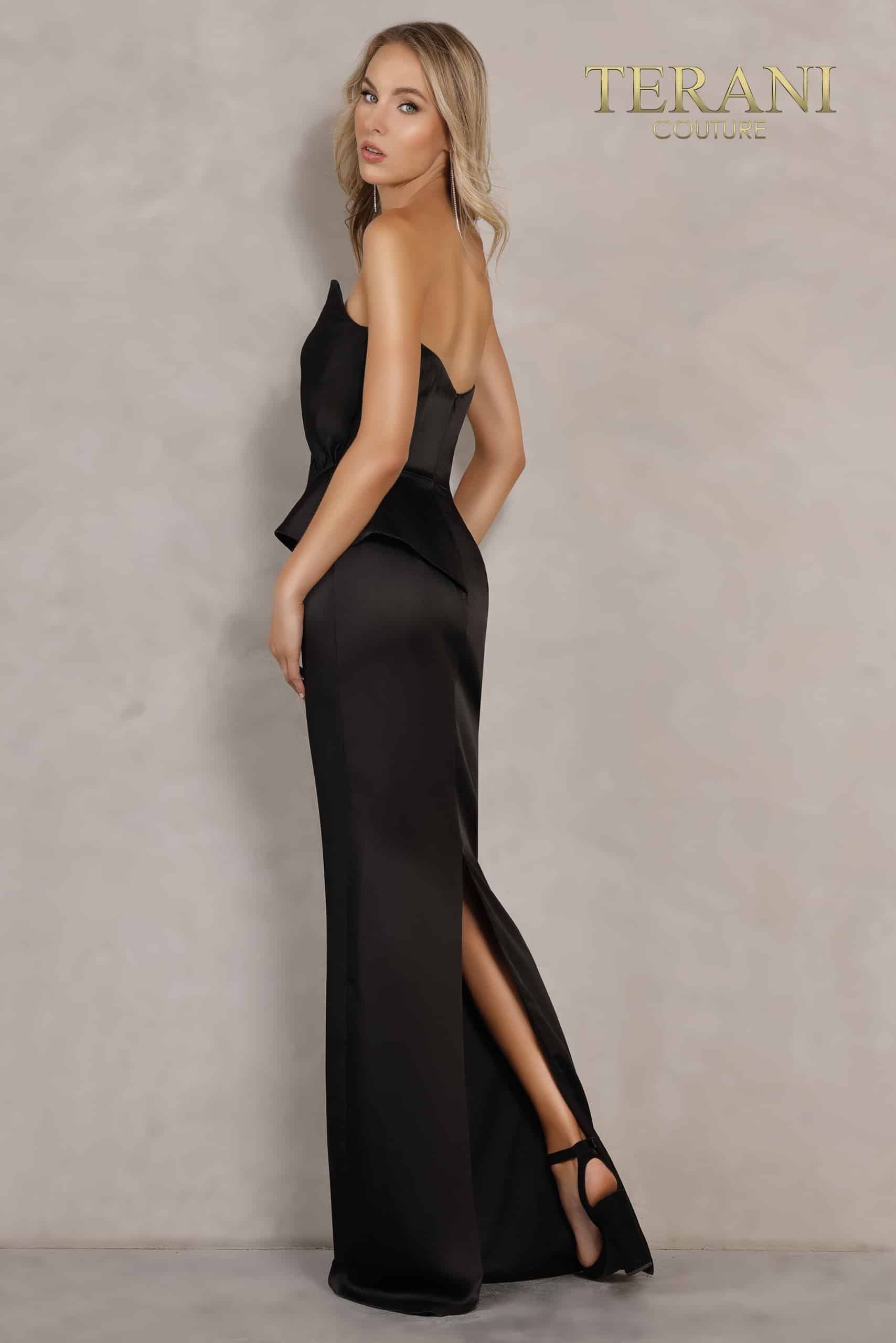 Off-Shoulder Sleeveless Long Gown - 2111P4066