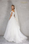 Ivory Off Shoulder Sweetheart Wedding Dress - 2215P0034