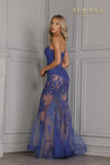 Asymmetrical One Shoulder Sleeveless Long Dress - 2111P4056