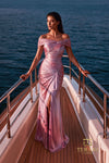 Terani Couture 271M8475 Taupe Rose