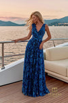 Terani Couture 271M8478 Turquoise Multi