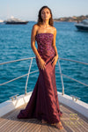 Terani Couture 271M8405 Wine additional view