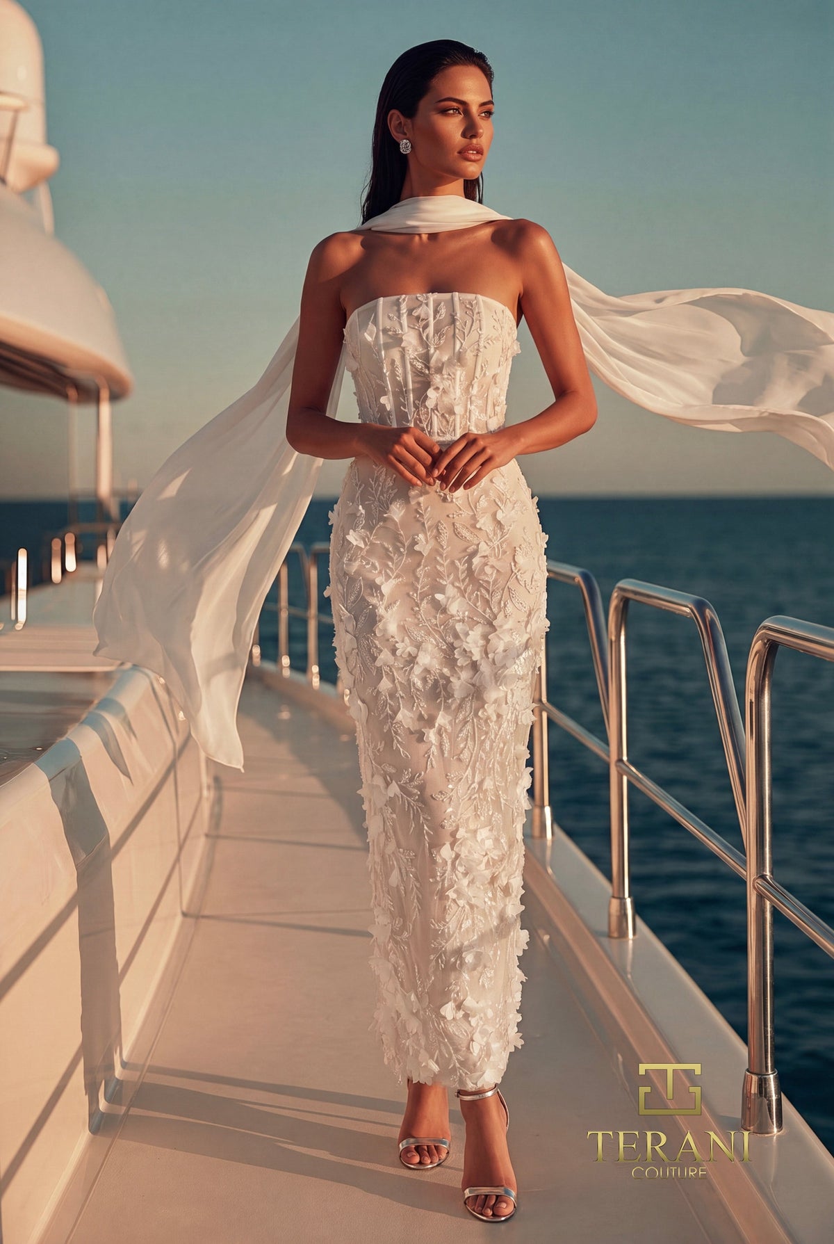 Terani Couture 271C8151 White