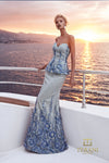 Terani Couture 271E7095 Silver Blue