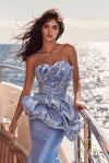 Terani Couture 271E8304 Light Blue