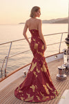 Terani Couture 271E8292 Raspberry Gold