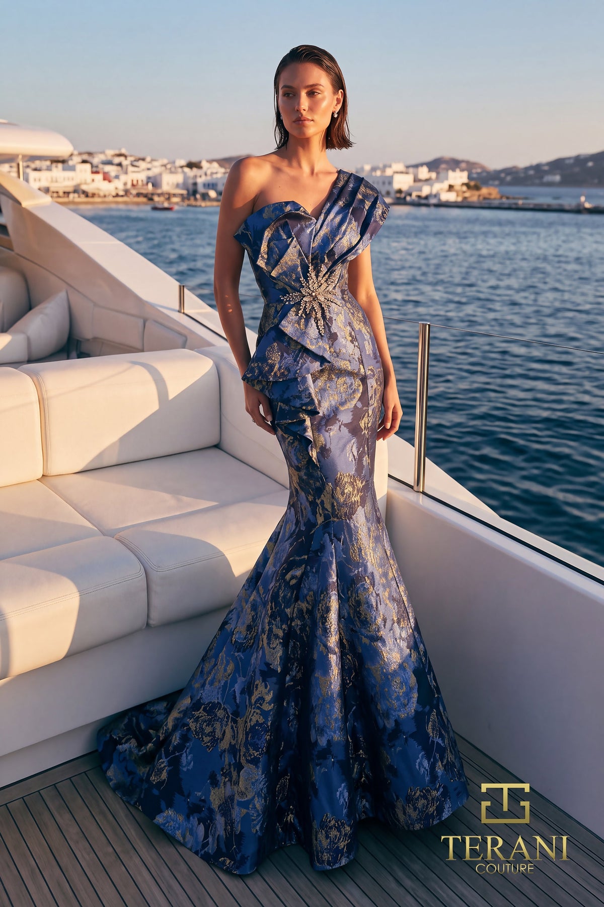 Terani Couture 271E8320 Navy
