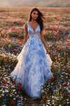 Terani Couture 271P8041 Blue White