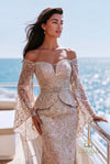 Terani Couture 271M8412 Champagne
