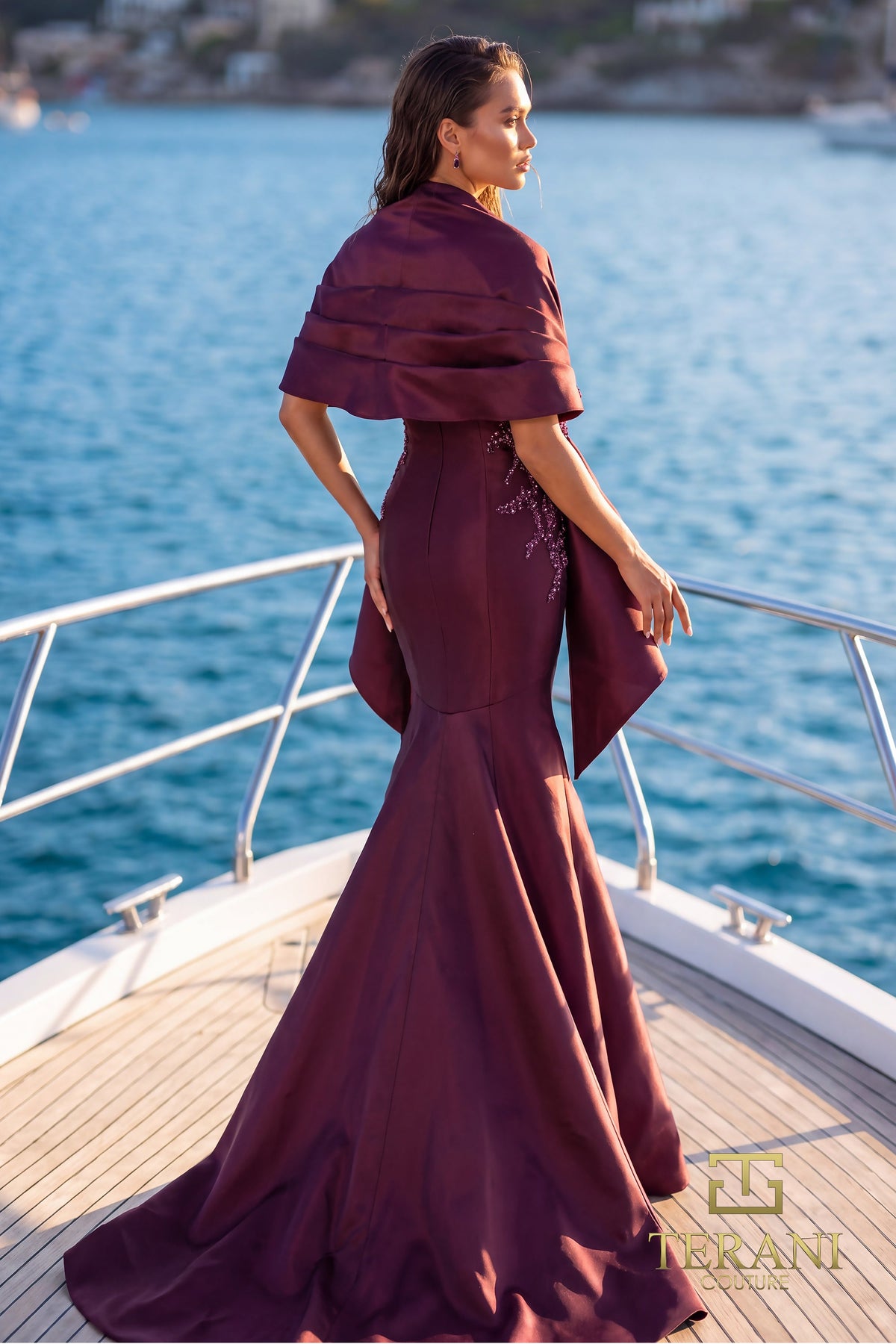 Terani Couture 271M8405 Wine