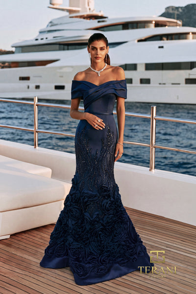 Terani Couture 271E8308 Navy