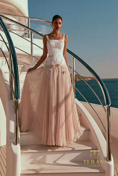 Terani Couture 271M8421 Ivory Champagne