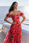 Terani Couture 271E8393 Red Multi