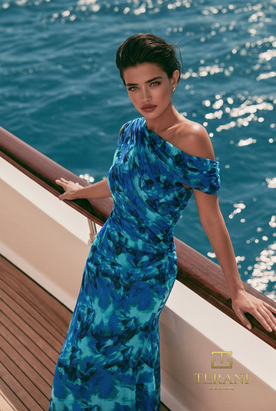 Terani Couture 271E8398 Turquoise Multi