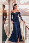 Terani Couture 271E7056 Navy