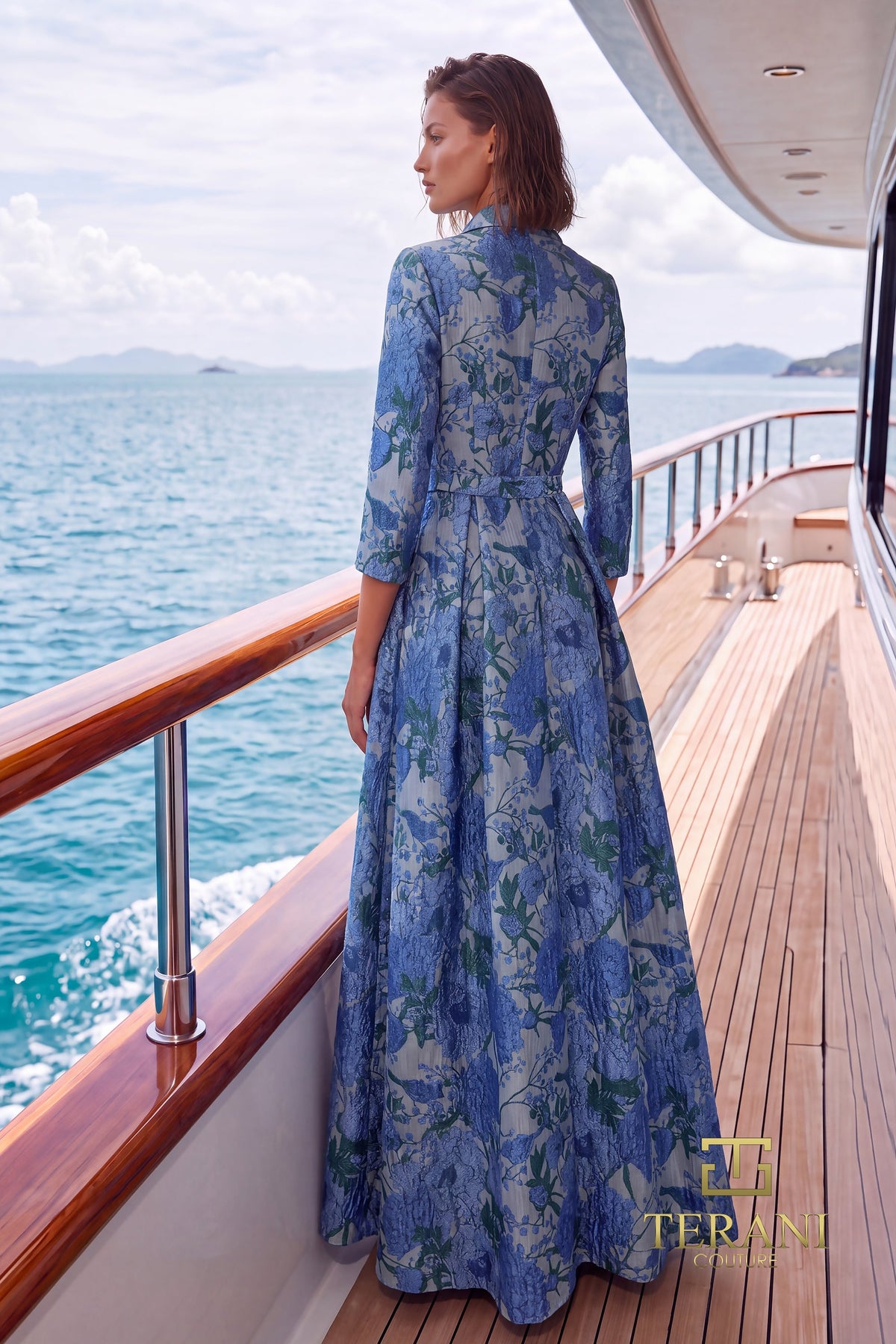 Terani Couture 271M8487 Blue