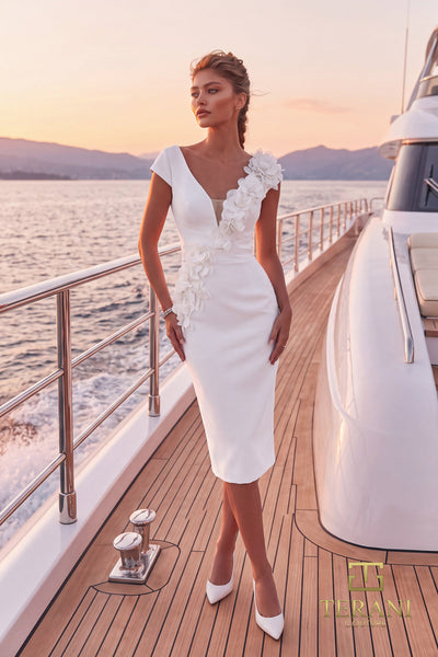 Terani Couture 271C8207 Ivory
