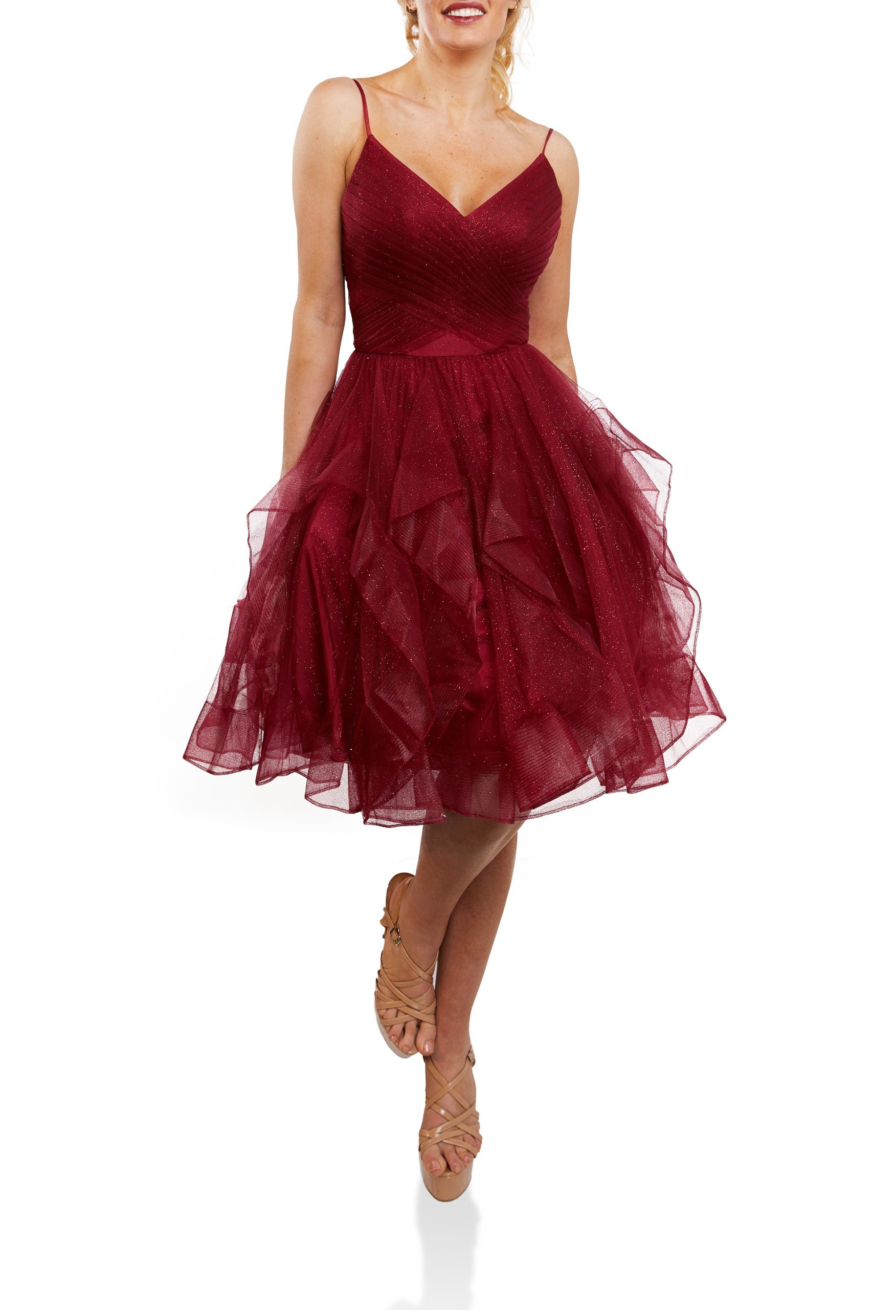 Pleated Bodice and HILow Flounce Skirt – 1821H7770