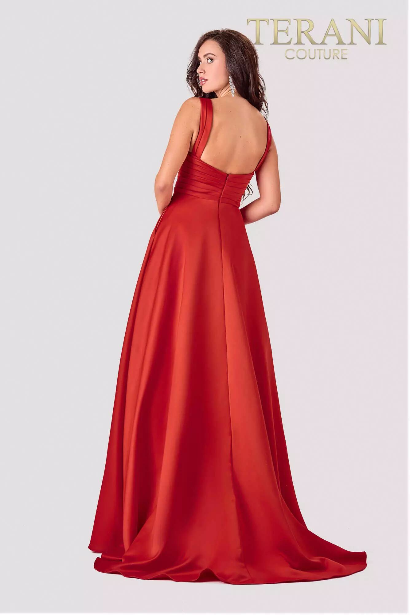 2111P4100 Red Prom Dress