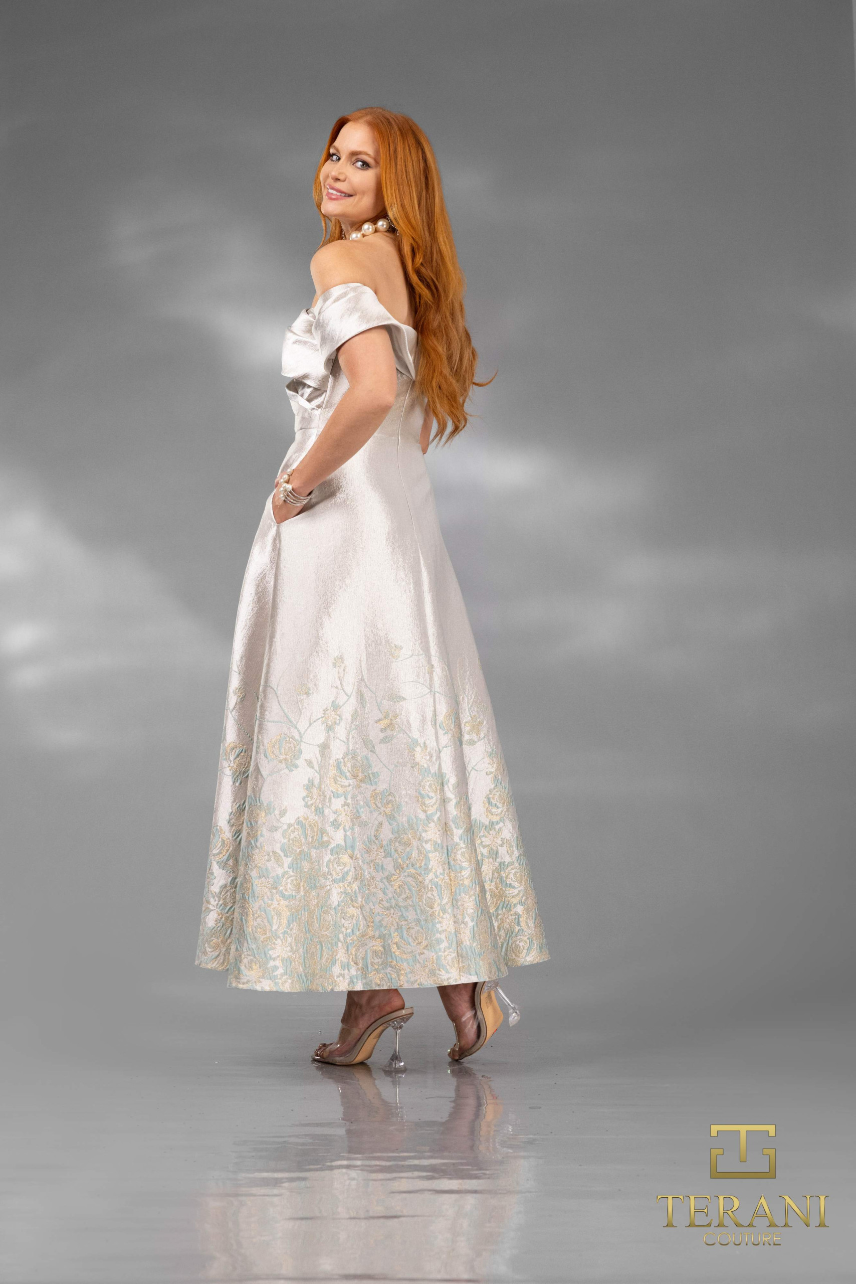 252C5508 – A-line Tee-Length Cocktail Dress