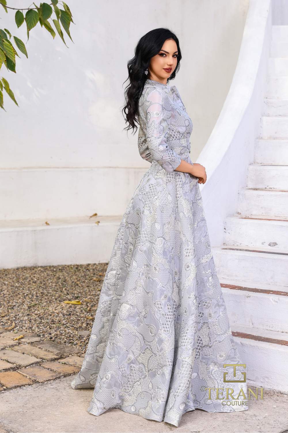 252M5526 – A-line Long MOB Dress