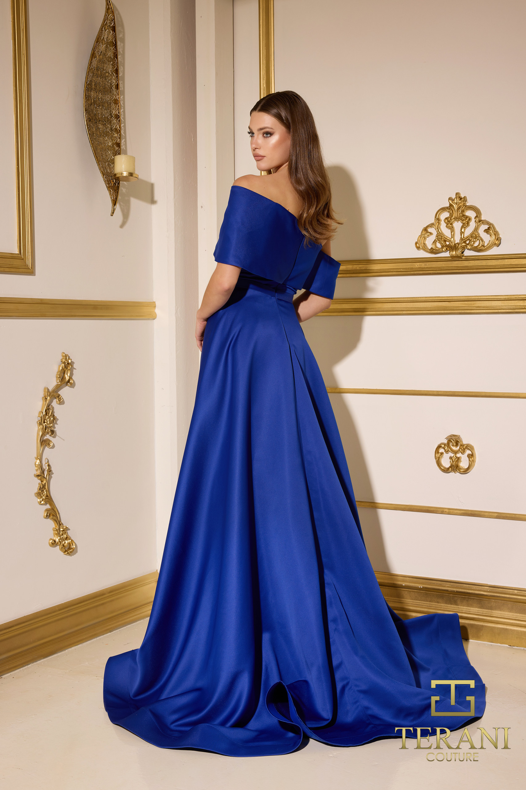 252M5312 – Train Long MOB Dress