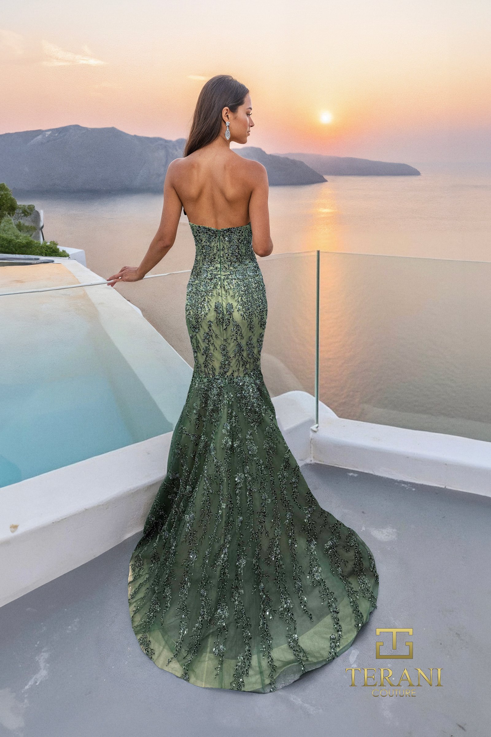 Sweetheart Beaded Tulle Mermaid Gown – 261GL6001